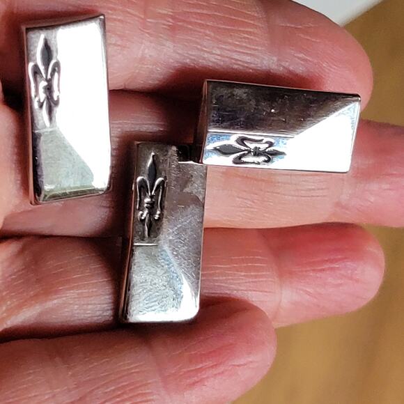 Vintage Pioneer Cufflinks and tie clip set. - Picture 11 of 16